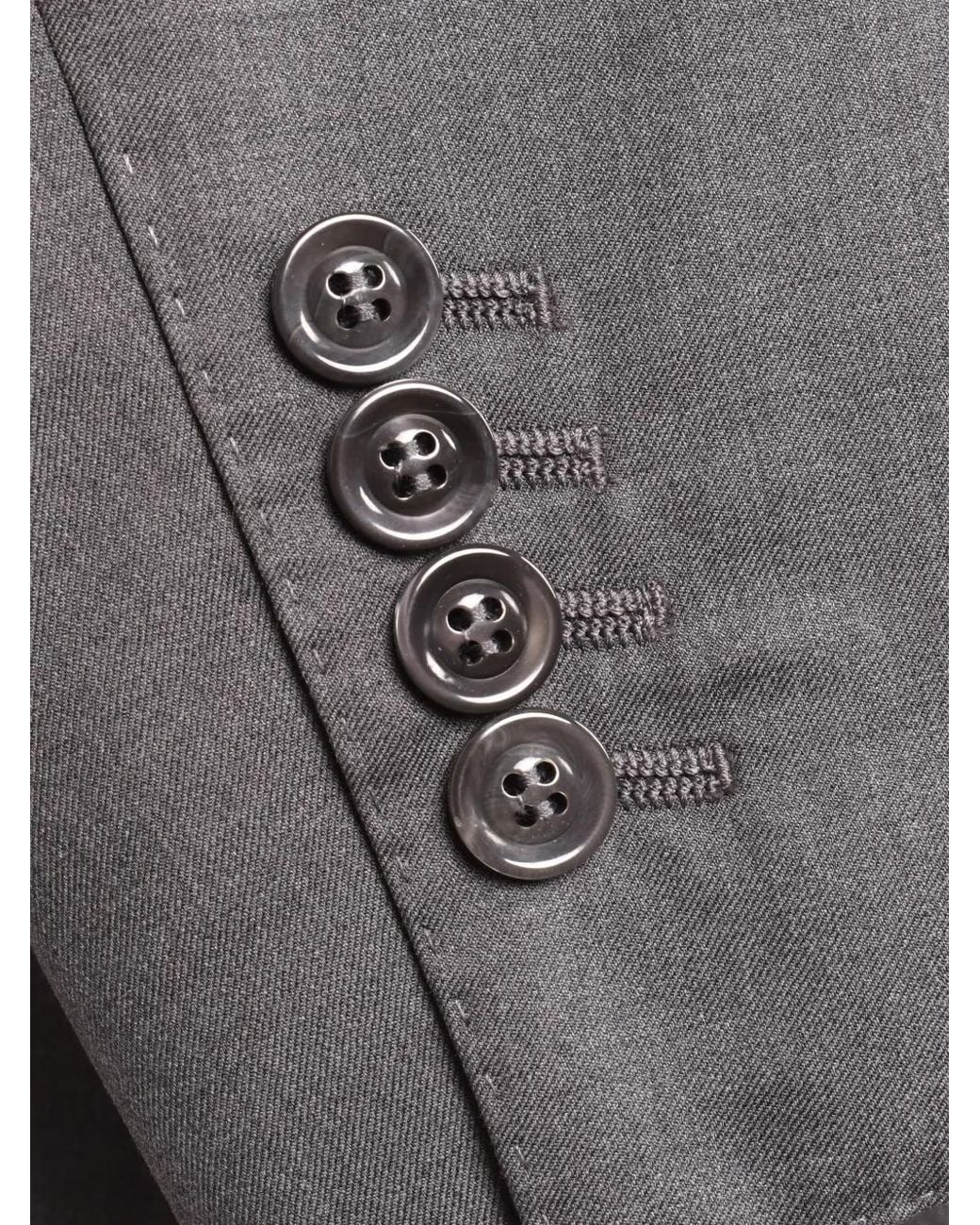 Brunello Cucinelli Gray Double-Breasted Peak-Lapel Blazer for men
