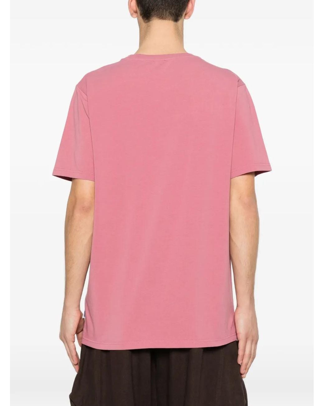 Moschino Pink Teddy-Logo T-Shirt for men