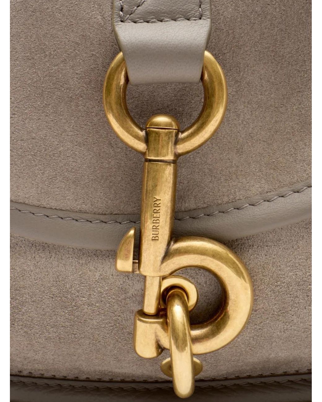 Burberry Metallic Small B Clip Messenger Bag