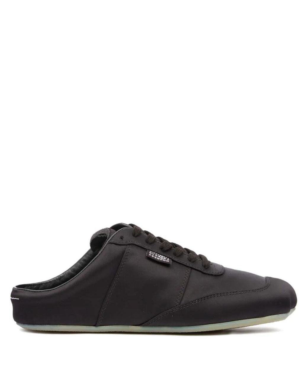 MM6 by Maison Margiela Black Satin Factory Sneakers
