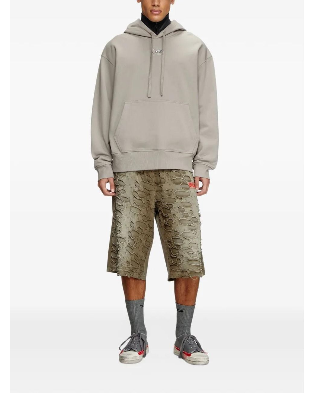 DIESEL Gray Sweaters for men