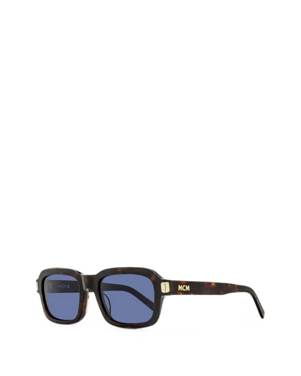 MCM Blue Lunettes De Soleil À Monture Rectangulaire