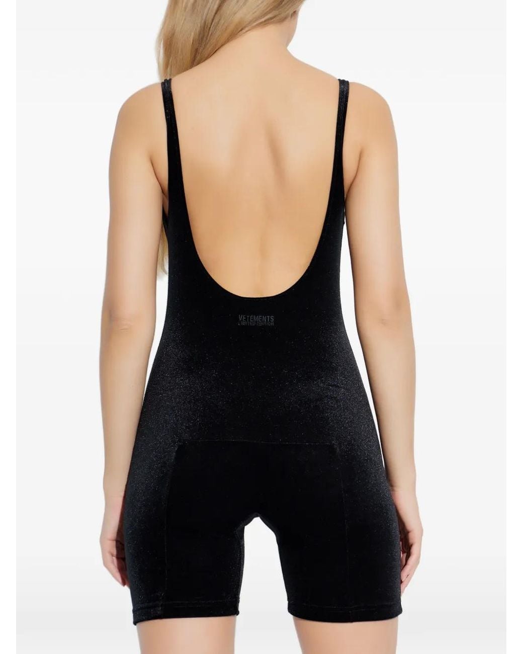 Vetements Black Seam-Detail Jumpsuit