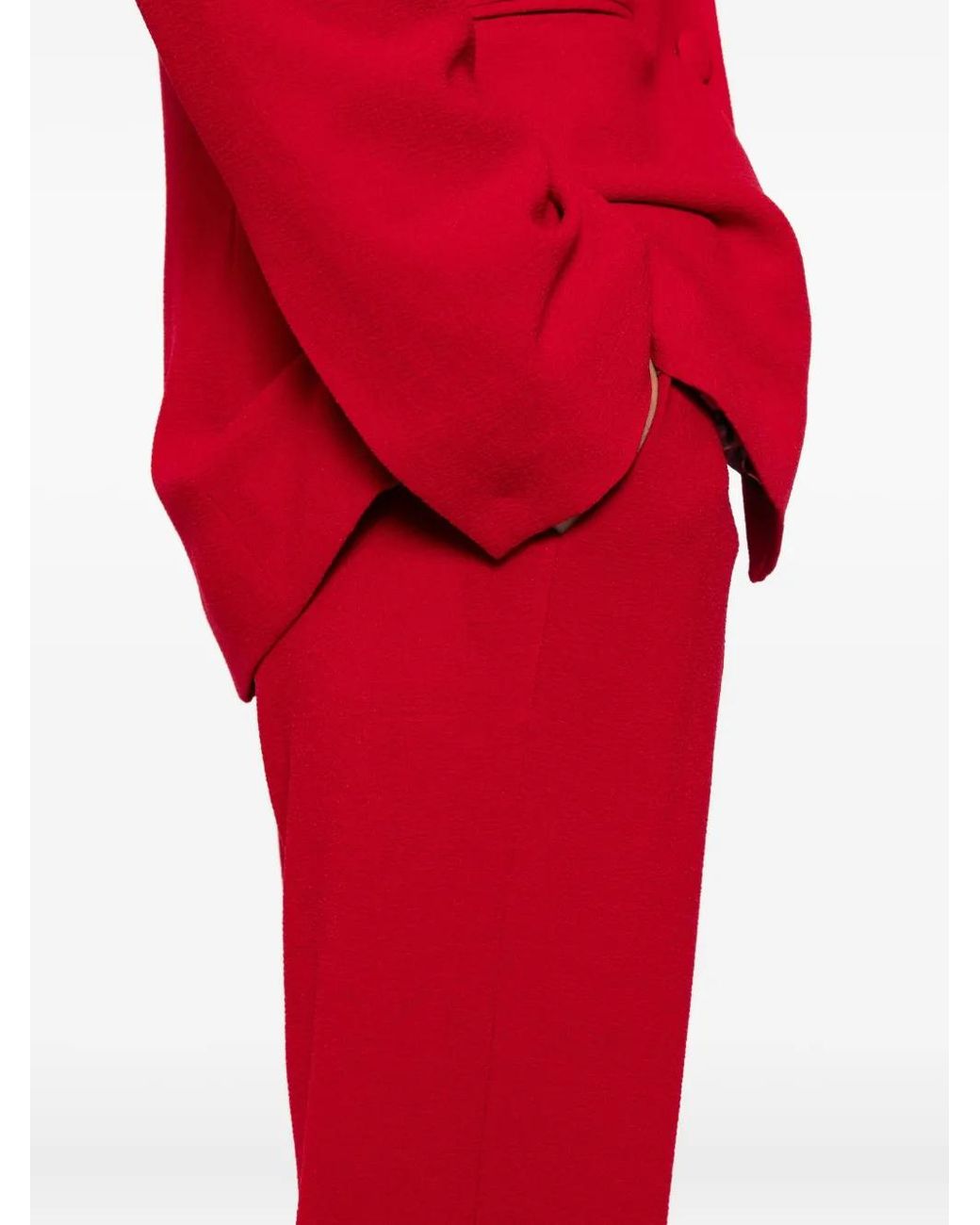 BLAKLACE Red Mid-Rise Trousers