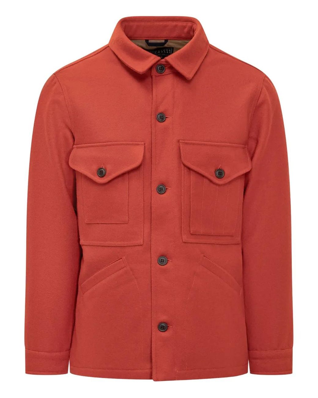 Ceccarelli Red Front-Pockets Jacket for men