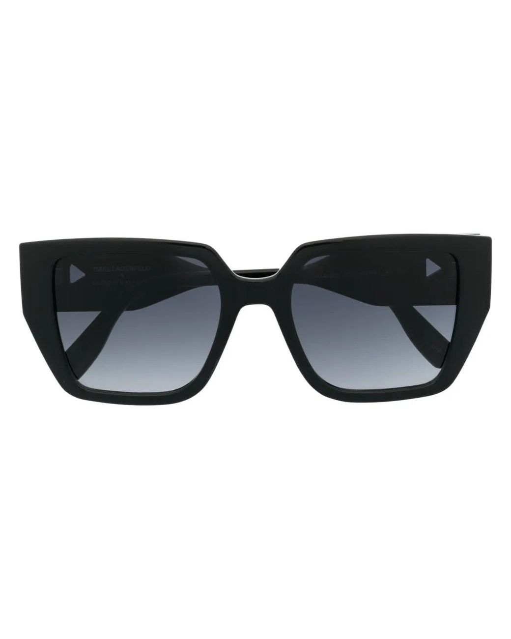 Karl Lagerfeld Black Tinted Square-Frame Sunglasses