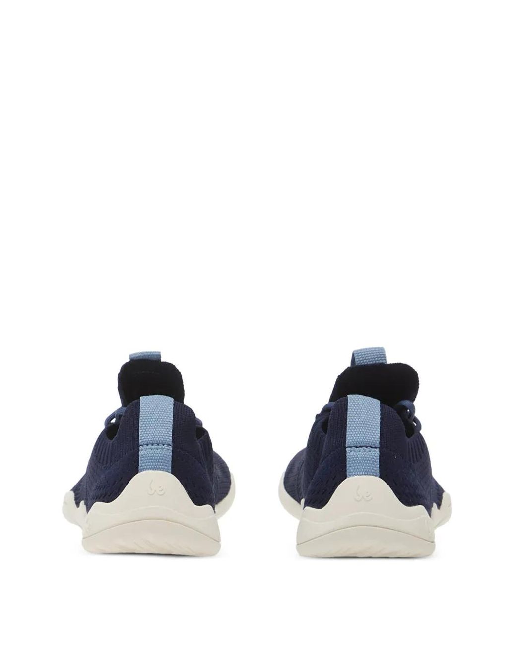 Be Lenka Blue Velore Knitted Lace-Up Barefoot Low-Top Sneakers