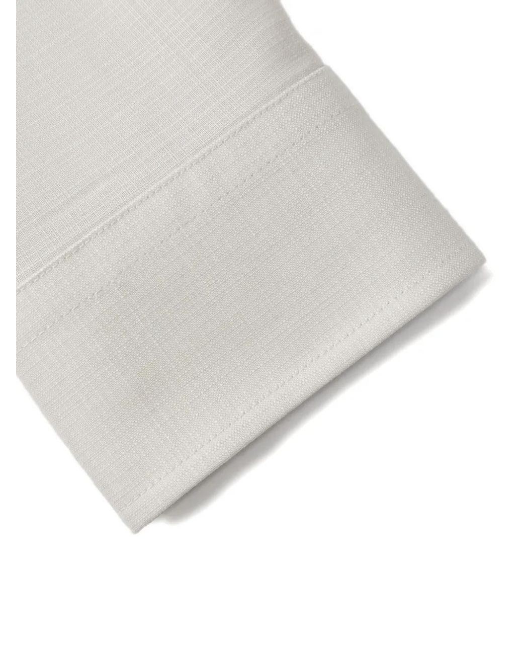 Shanghai Tang White Long Sleeve Shirt for men