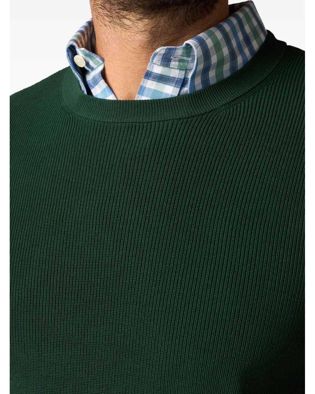 Jersey De Algodón Brooks Brothers de hombre de color Green