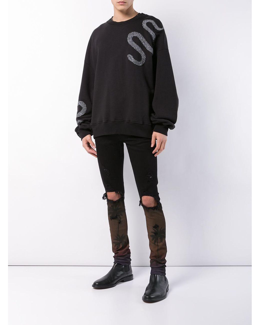 Amiri clearance snake sweater
