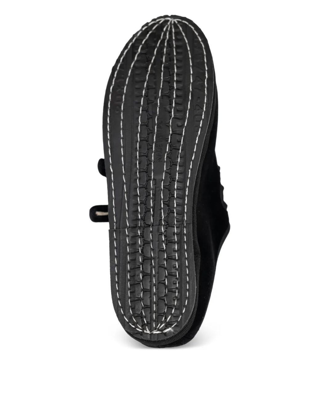 Gondolina Black Gondola Mary Jane Double-Lace Ballet Flats