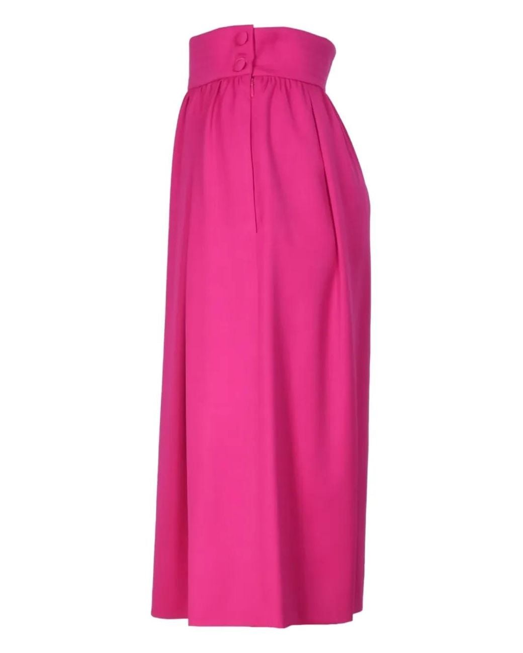 Moschino Pink Flared Midi Skirt