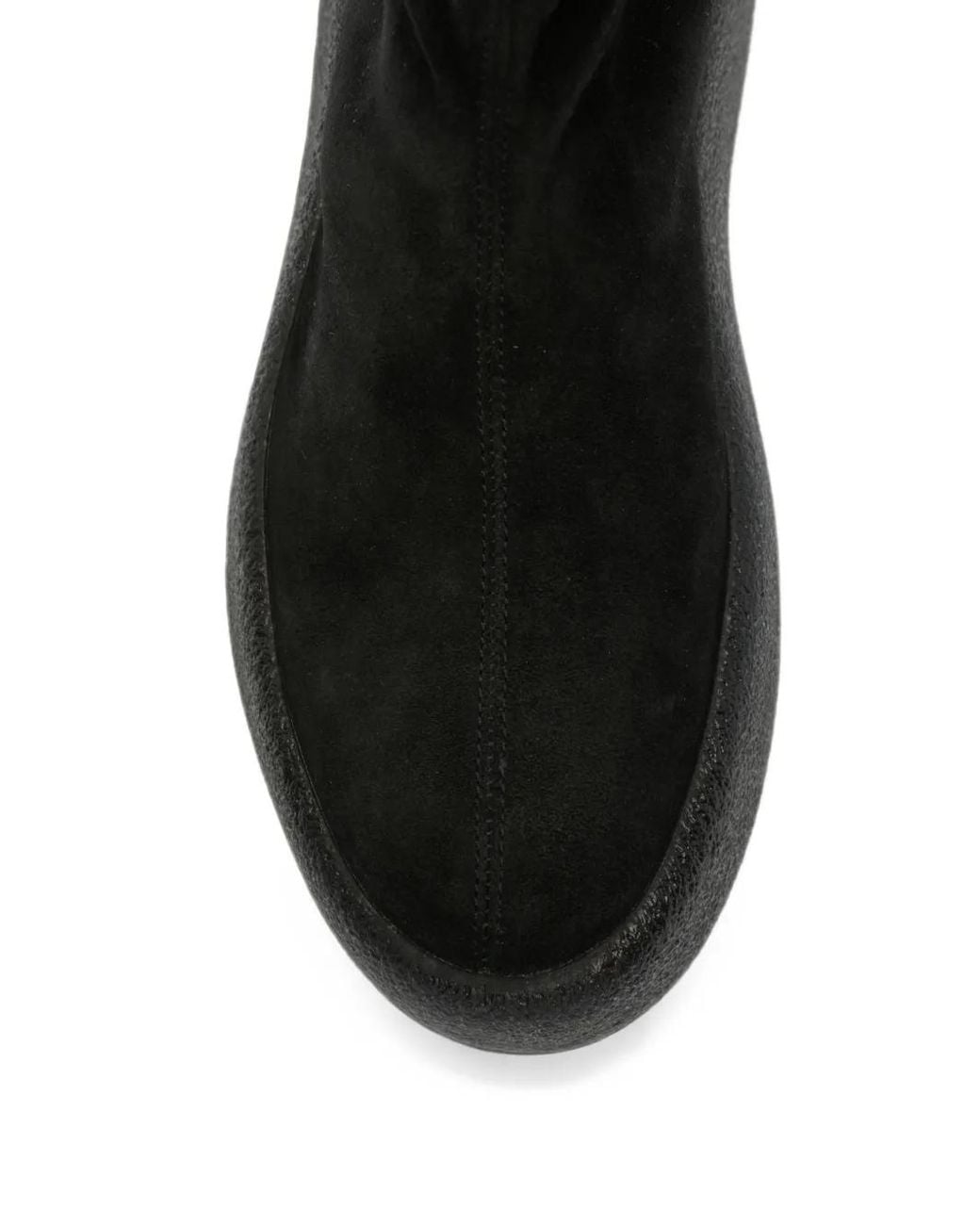 Vic Matié Black Bottines À Plateforme Et Fini Daim