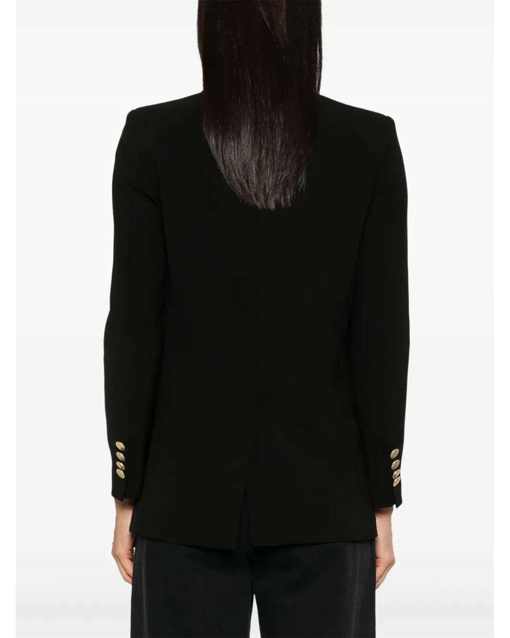 DR. HOPE Black Double-Breasted Blazer