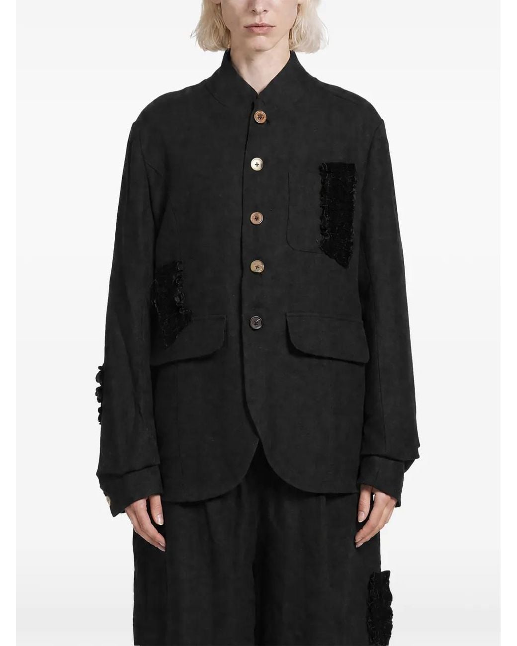 Aleksandr Manamïs Black Ruffled Romance Jacket