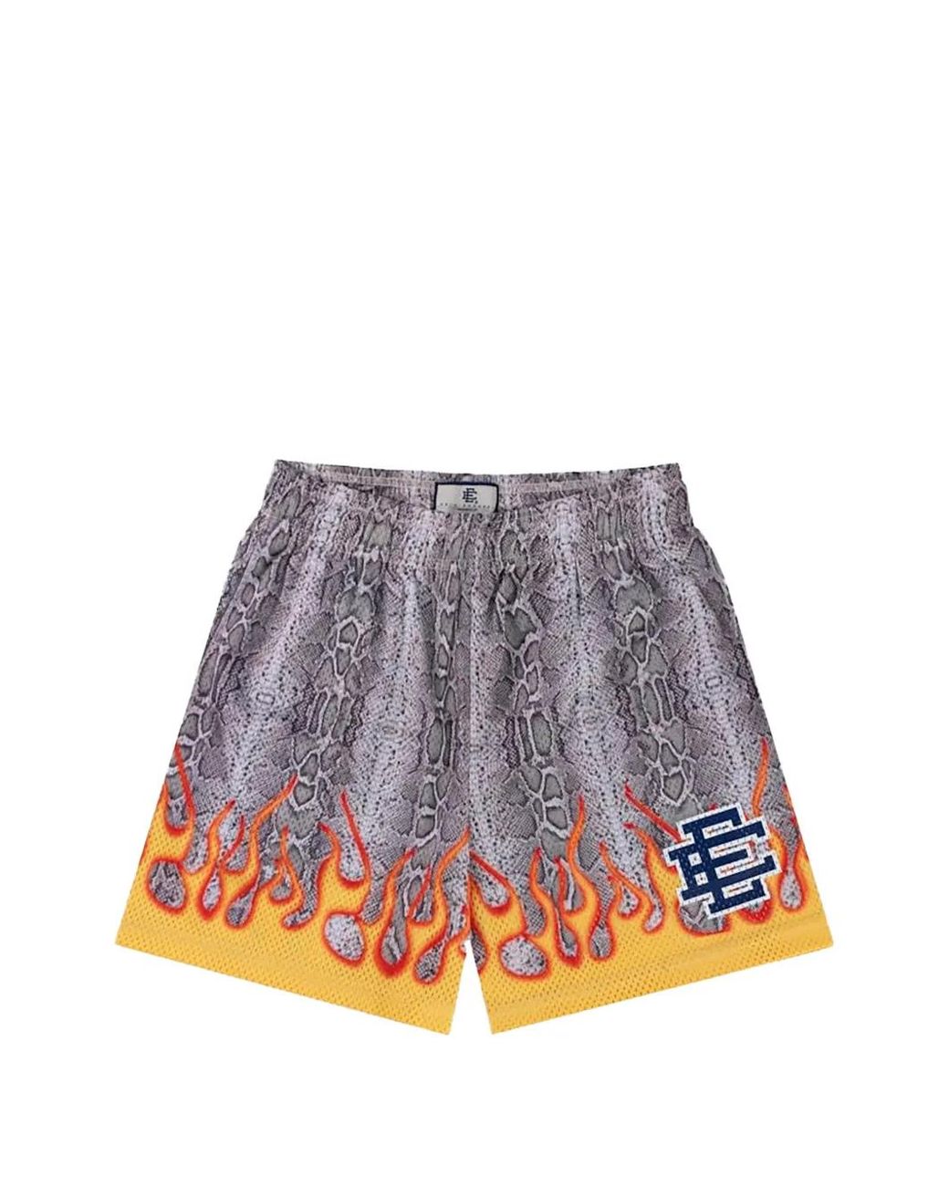 Shorts Ee Basic Con Stampa Pitonata di Eric Emanuel in Gray da Uomo