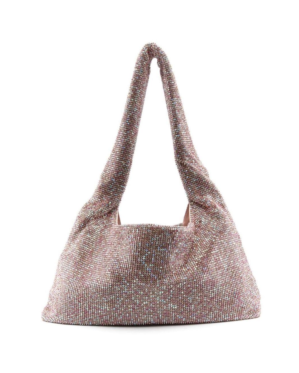 Kara Crystal Mesh Shoulder Bag Lyst