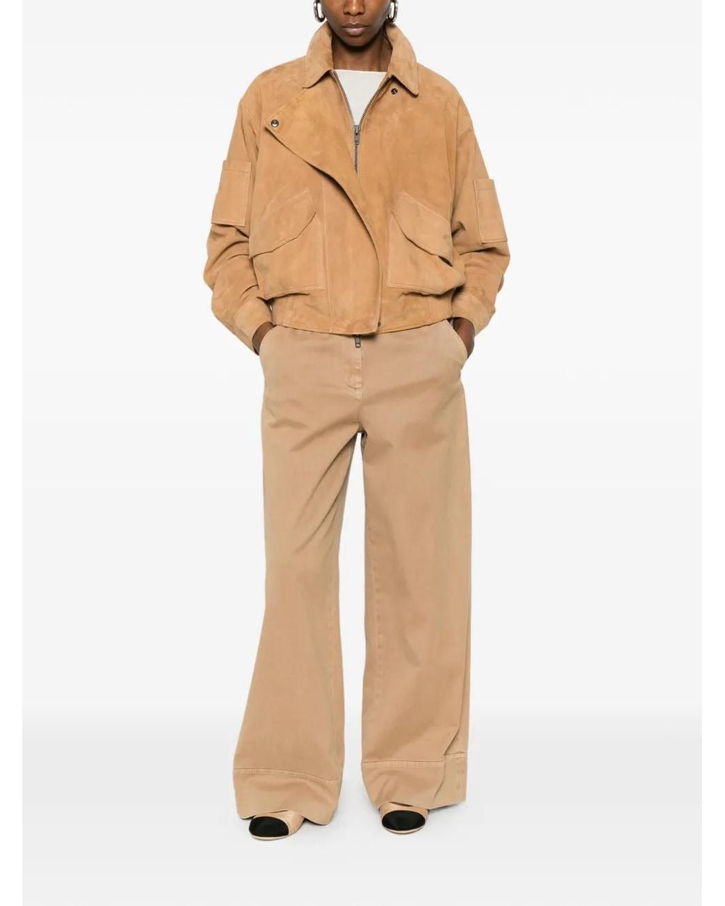 S.W.O.R.D Natural Patch Pocket Bomber Jacket