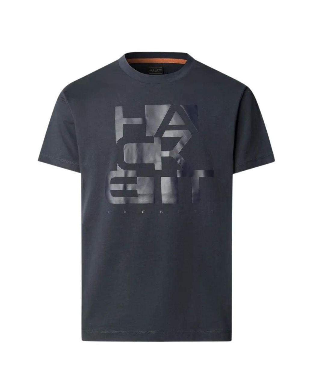 Hackett Blue Logo-Print Crew-Neck T-Shirt for men