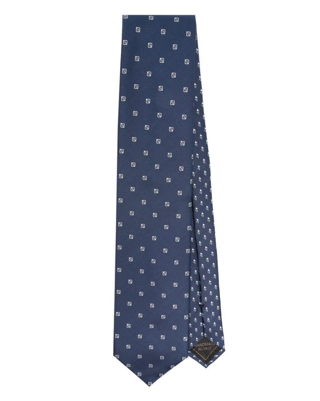 Brioni Patterned-jacquard Silk Tie in Blue for Men | Lyst