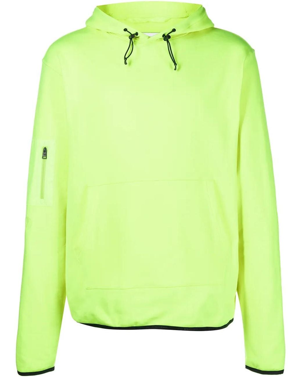 Aztech Mountain Green Fleece Drawstring Hoodie for men