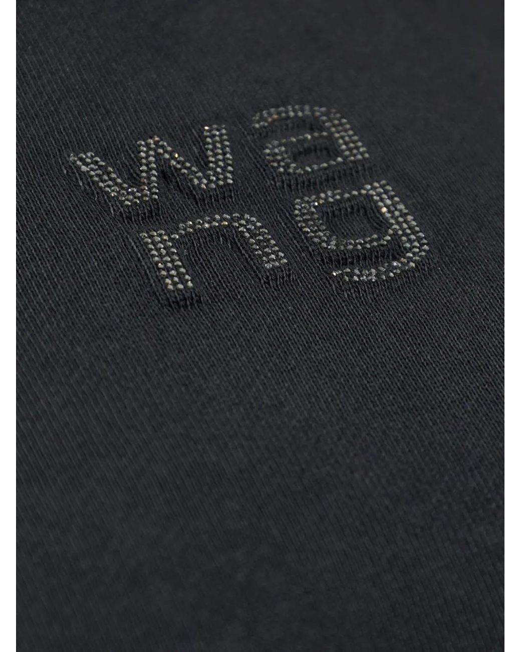 Alexander Wang Blue Crystal Hotfix Logo Sweatshirt