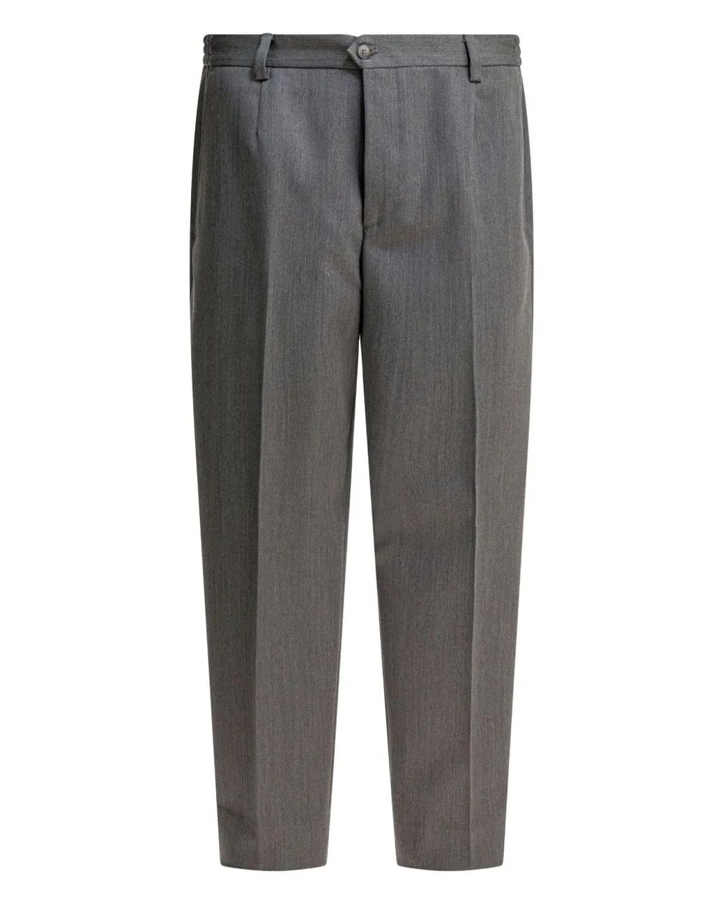 Briglia 1949 Gray Buttoned Pleated Trousers for men