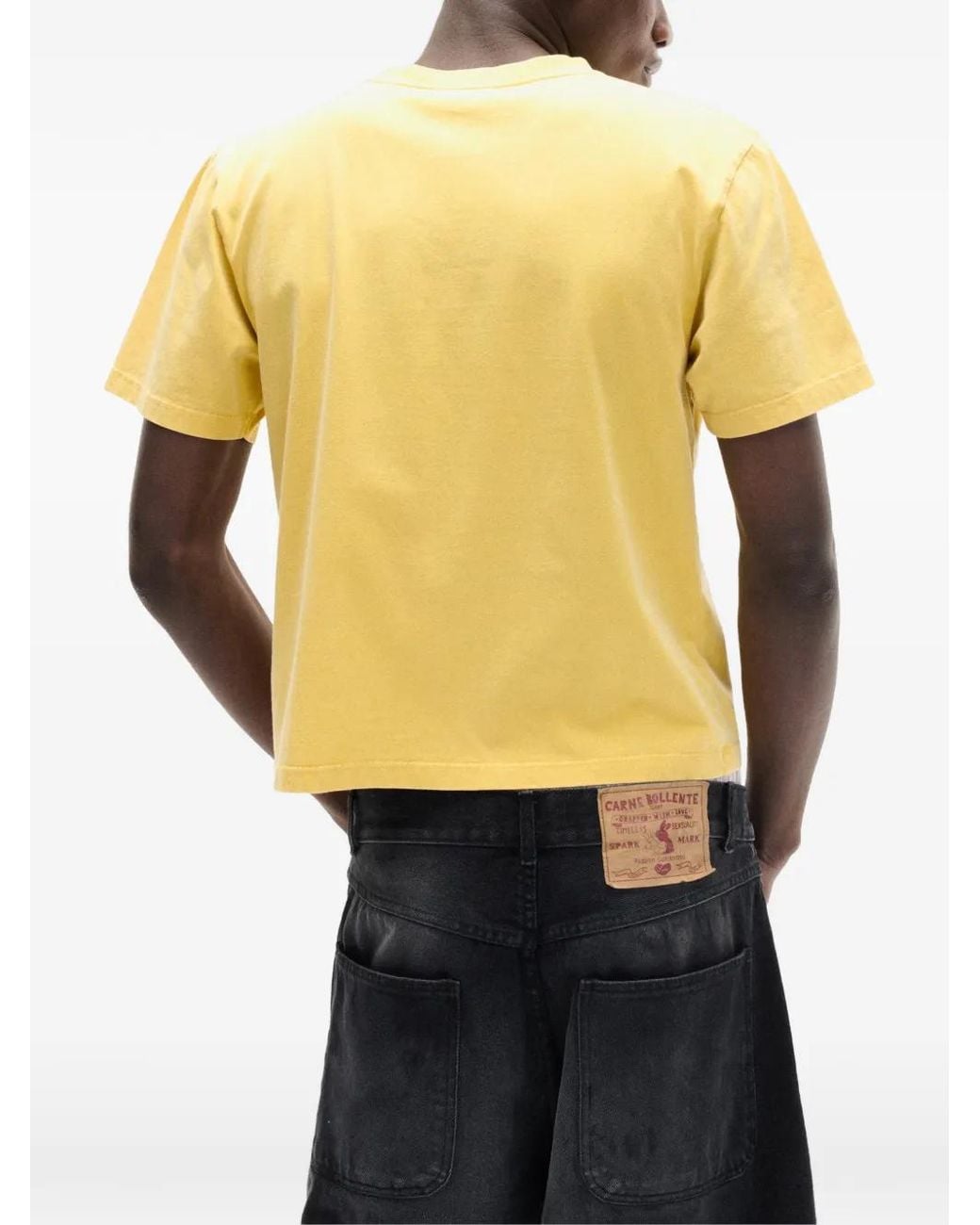 Carne Bollente Yellow Diva Slogan-Print T-Shirt