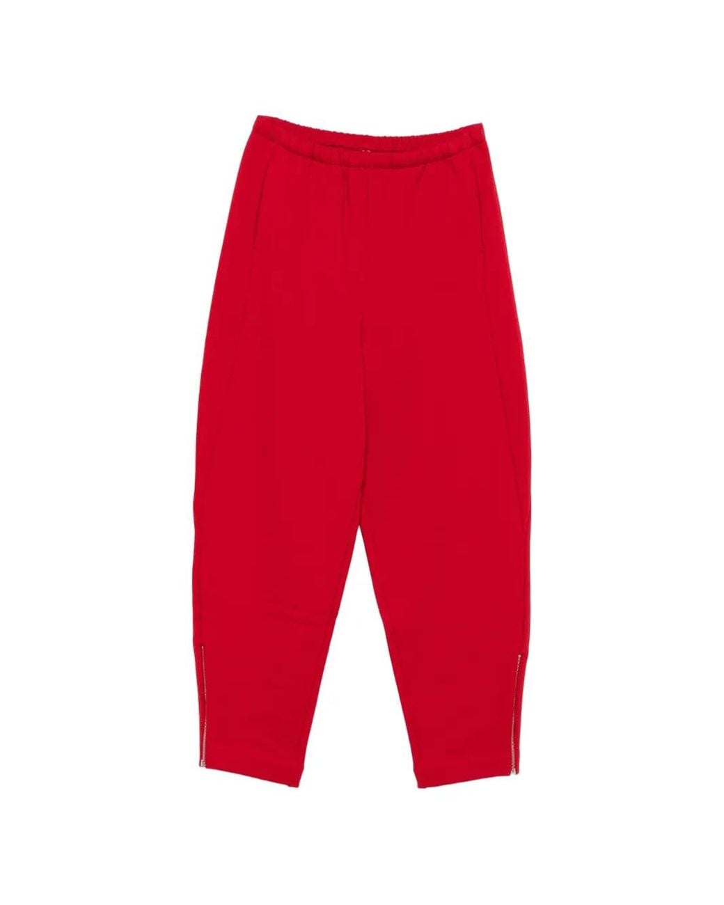 Cordera Red Zip-Detail Track Pants