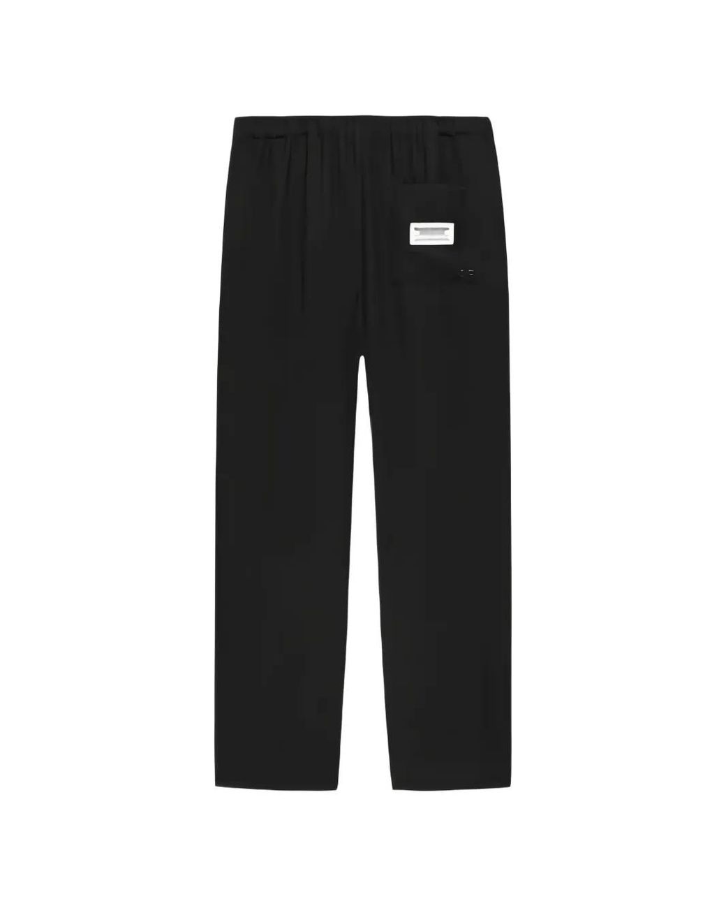 New Amsterdam Black Drawstring Track Pants for men
