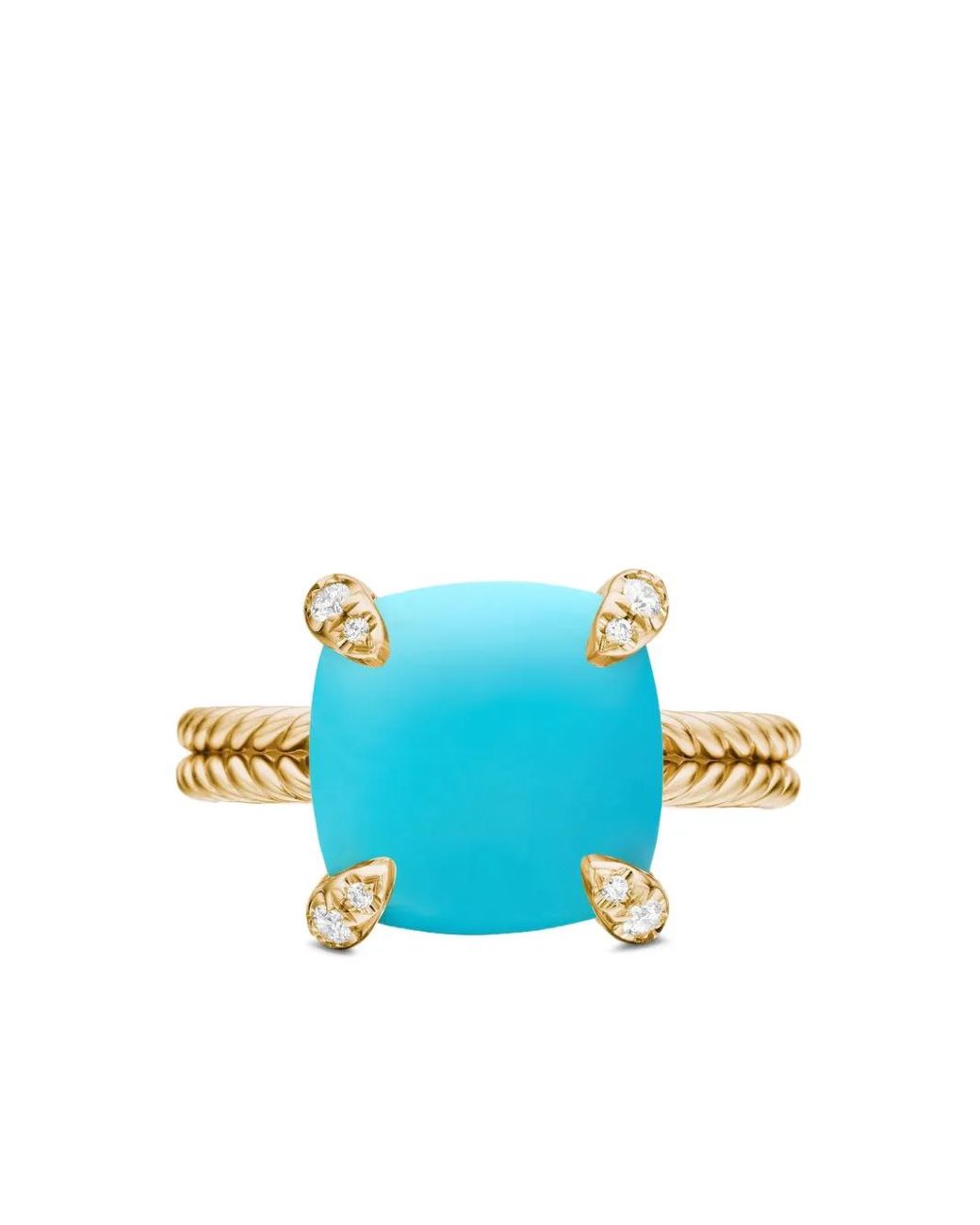 David Yurman Blue 18Kt Châtelaine And Diamond Ring (11Mm)