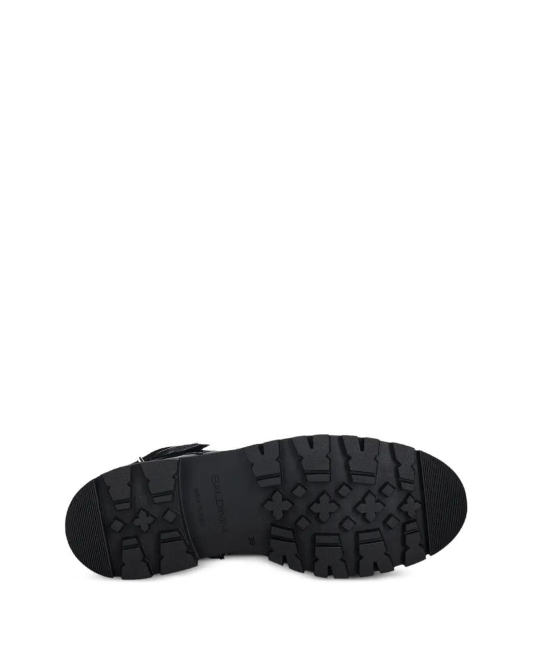 Baldinini Black Buckled Side-Zip Ankle Boots