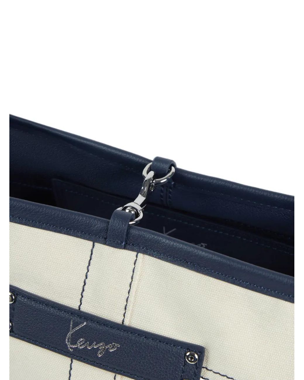 KENZO White Utility Reversible Messenger Bag for men