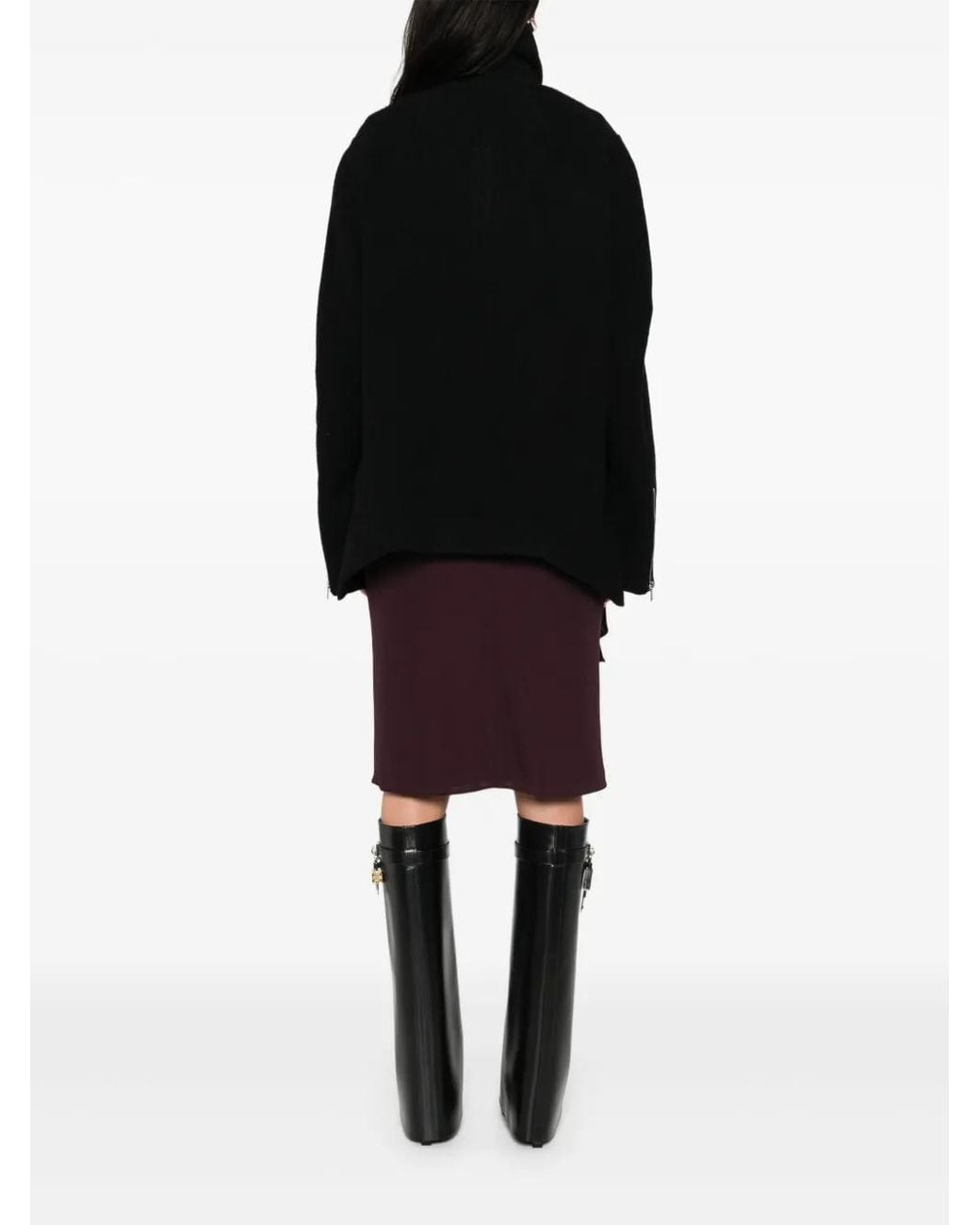 Rick Owens Black Zip-Up Jacket
