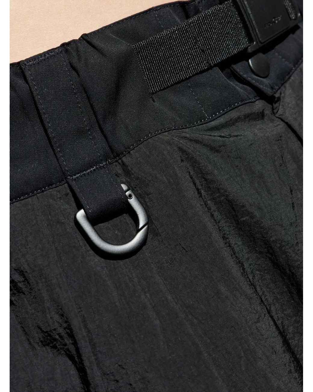 Y-3 Black Knee-Length Bermuda Shorts for men