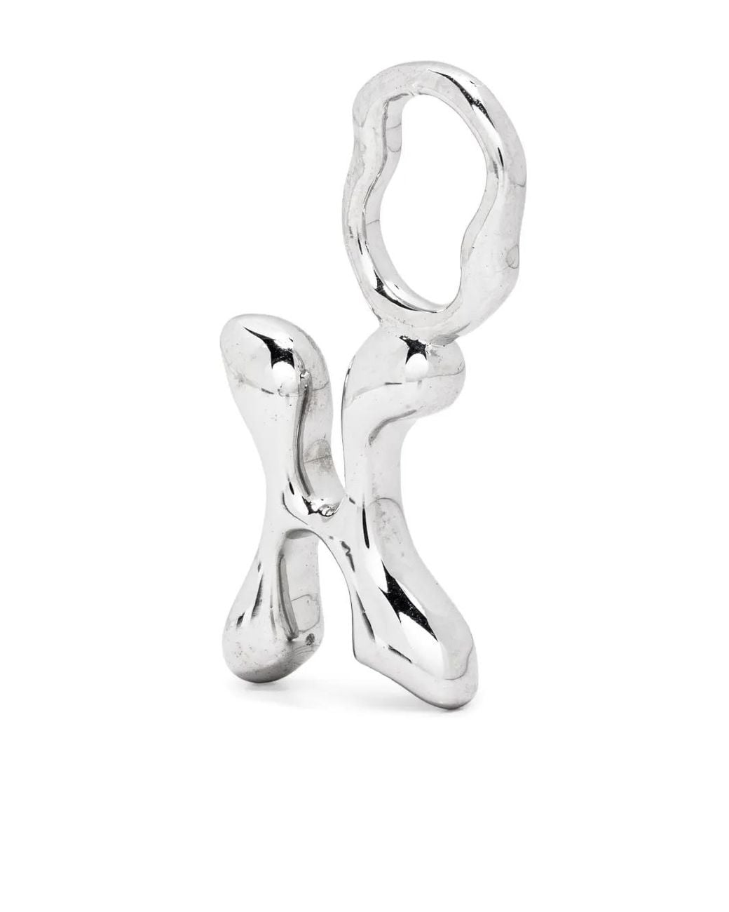 Maria Black White Fluent Letter H Charm