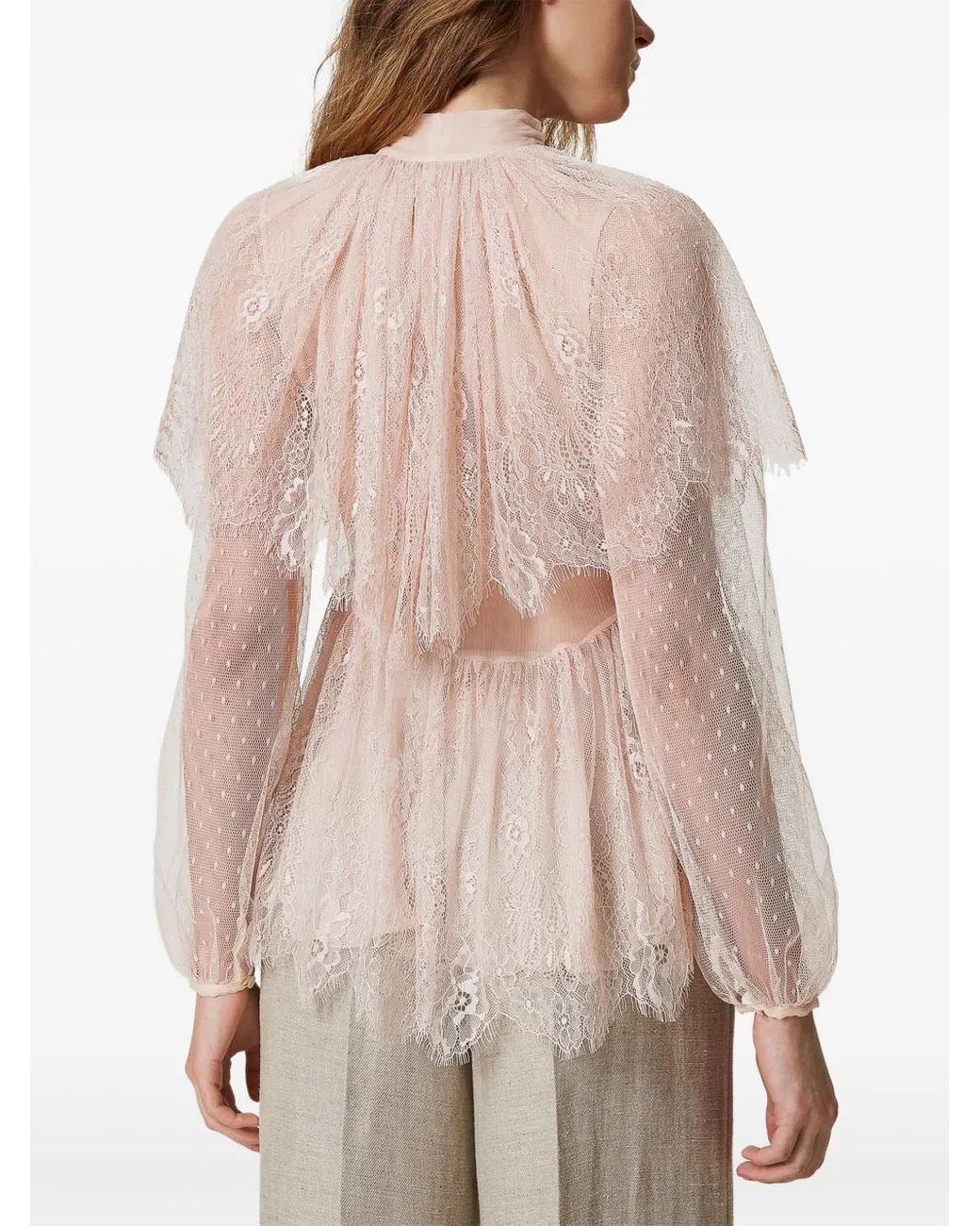 Twinset Pink Woven Blouse