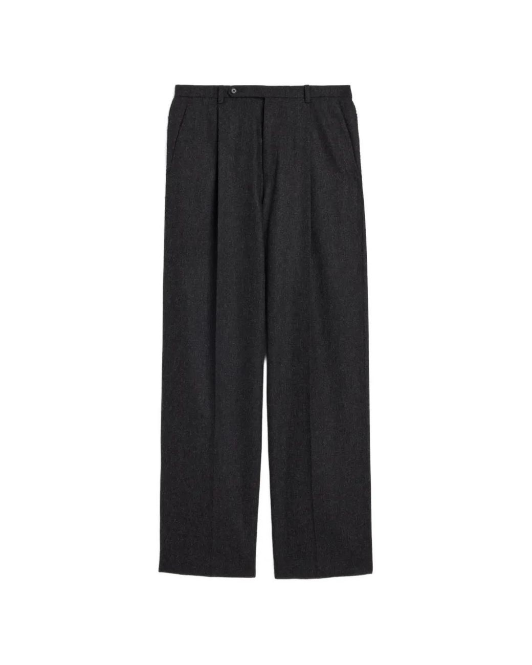 Jil Sander Black Lightweight Wool Flannel Trousers for men