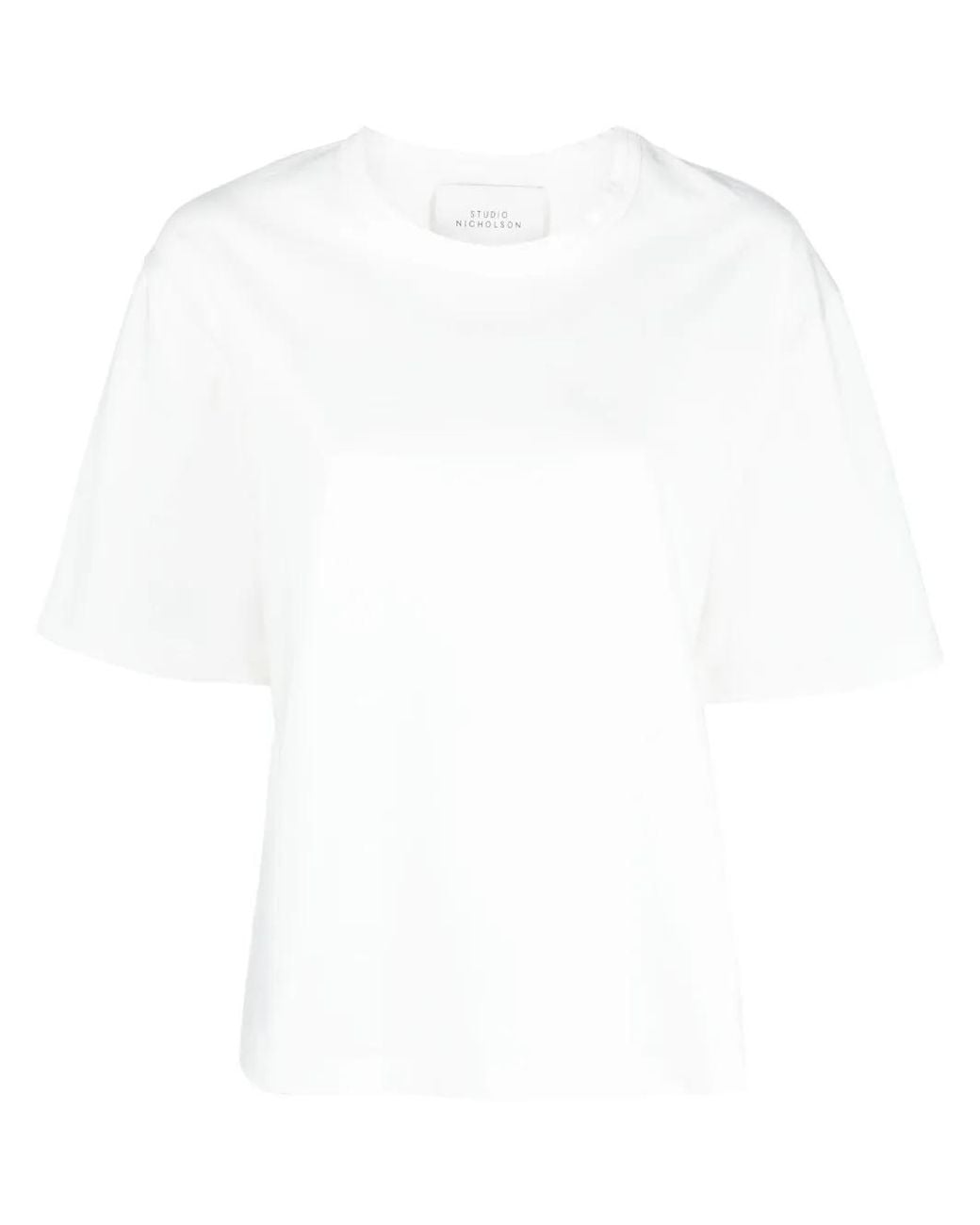 Studio Nicholson White Lee Short-Sleeve Cotton T-Shirt