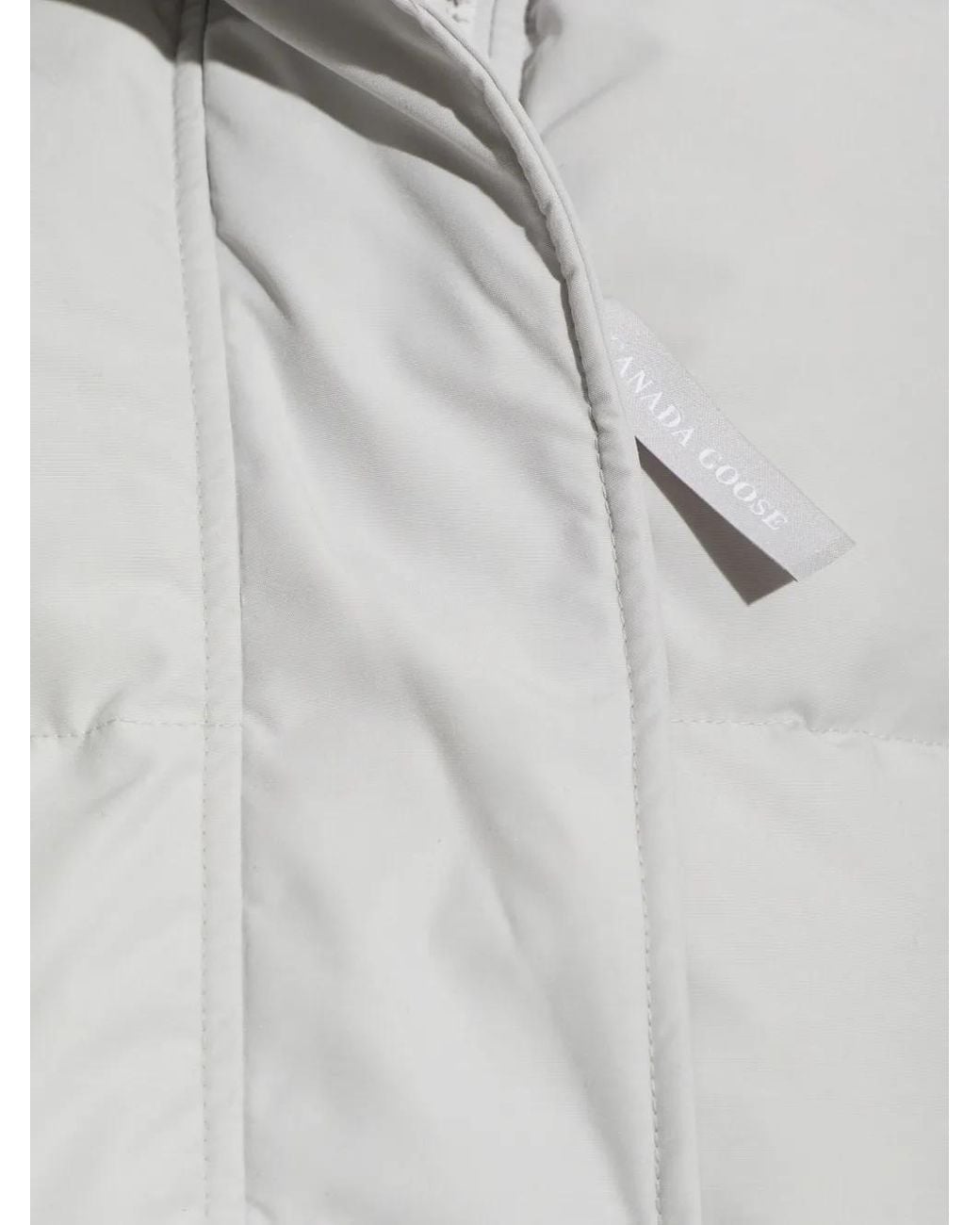 Canada Goose White Louise Hooded Parka Coat