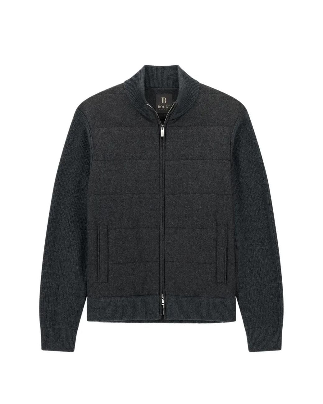 Boggi Black Full-Zip Jumper for men