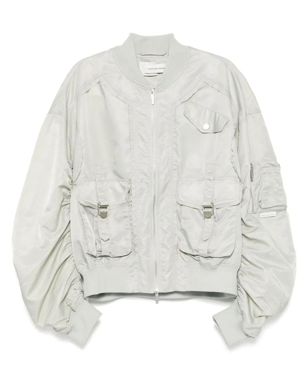 Chaqueta Bómber Con Cremallera Feng Chen Wang de hombre de color White