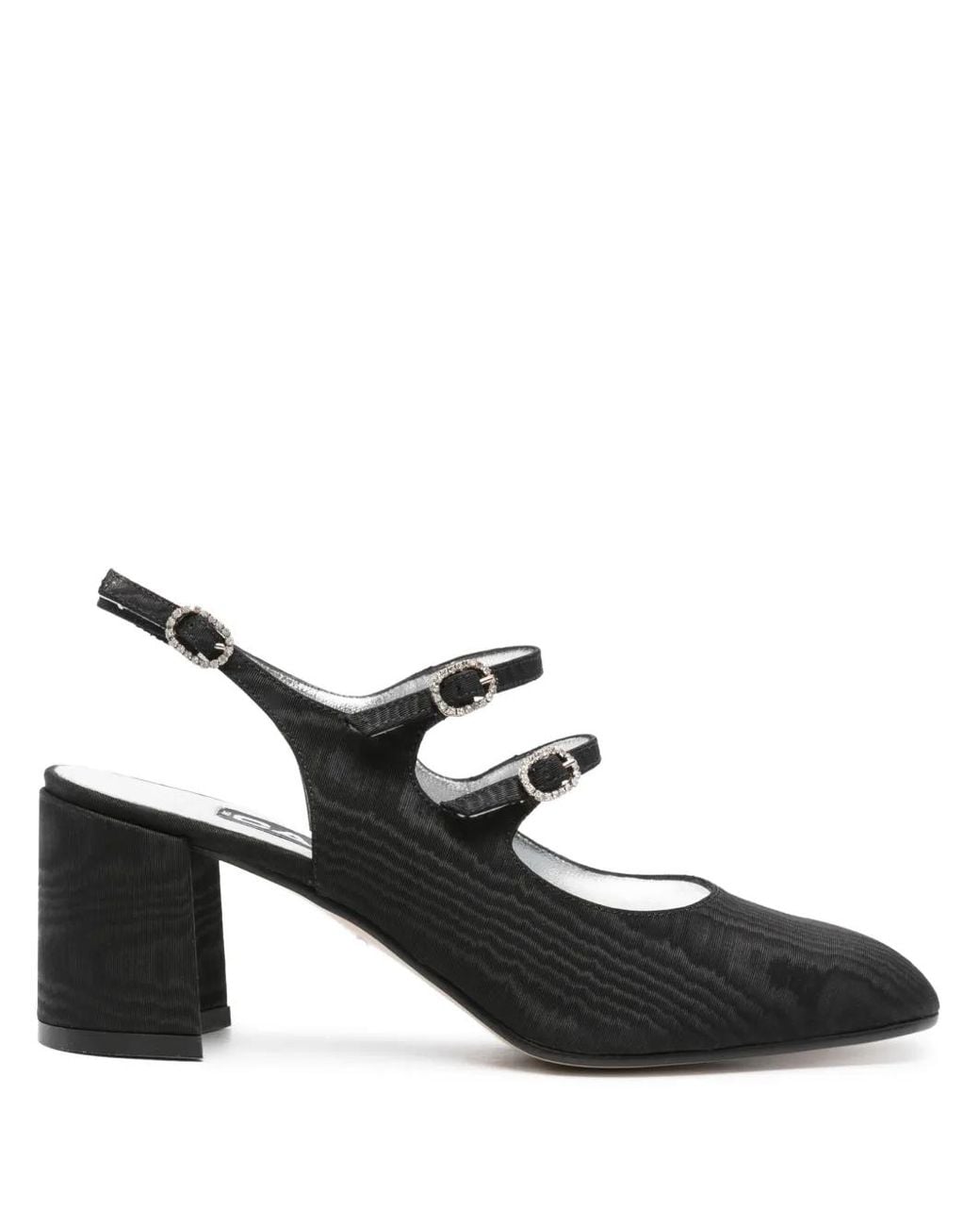 CAREL PARIS Black Banana 70Mm Slingback Pumps