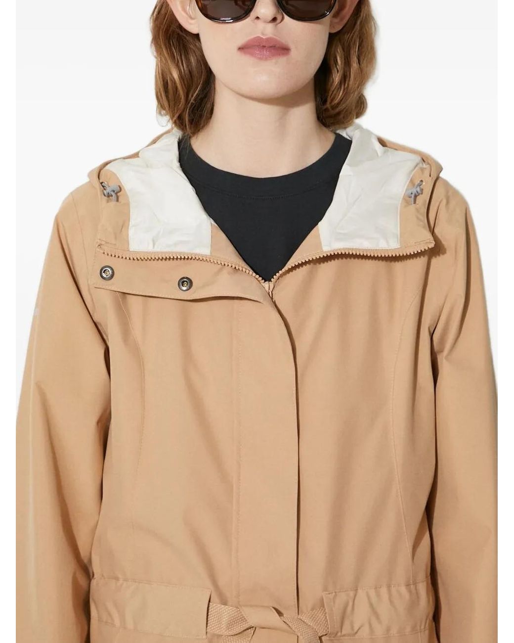 Columbia Natural Hooded Belted Jacket