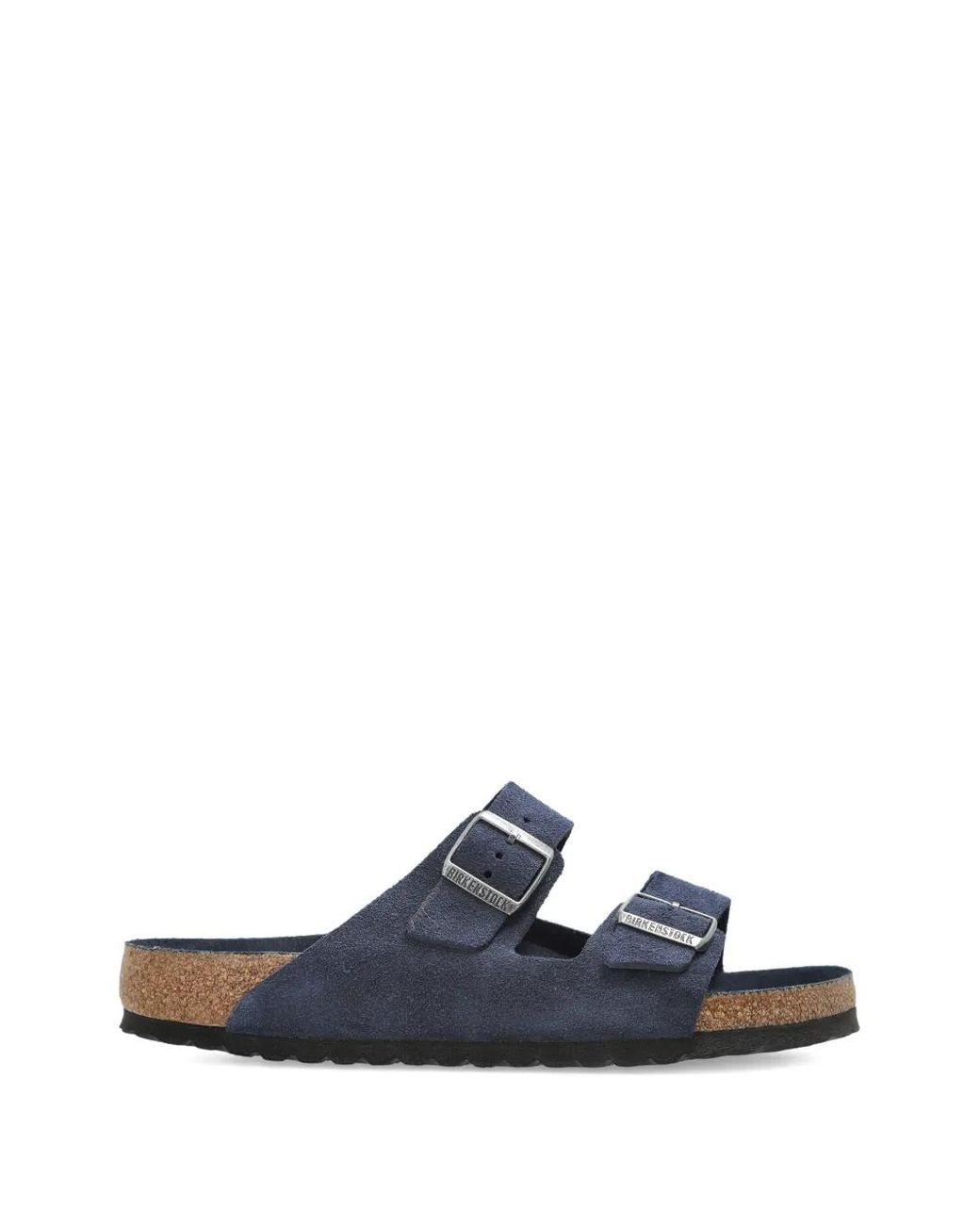 Birkenstock Blue Arizona Buckle Suede Sandals for men