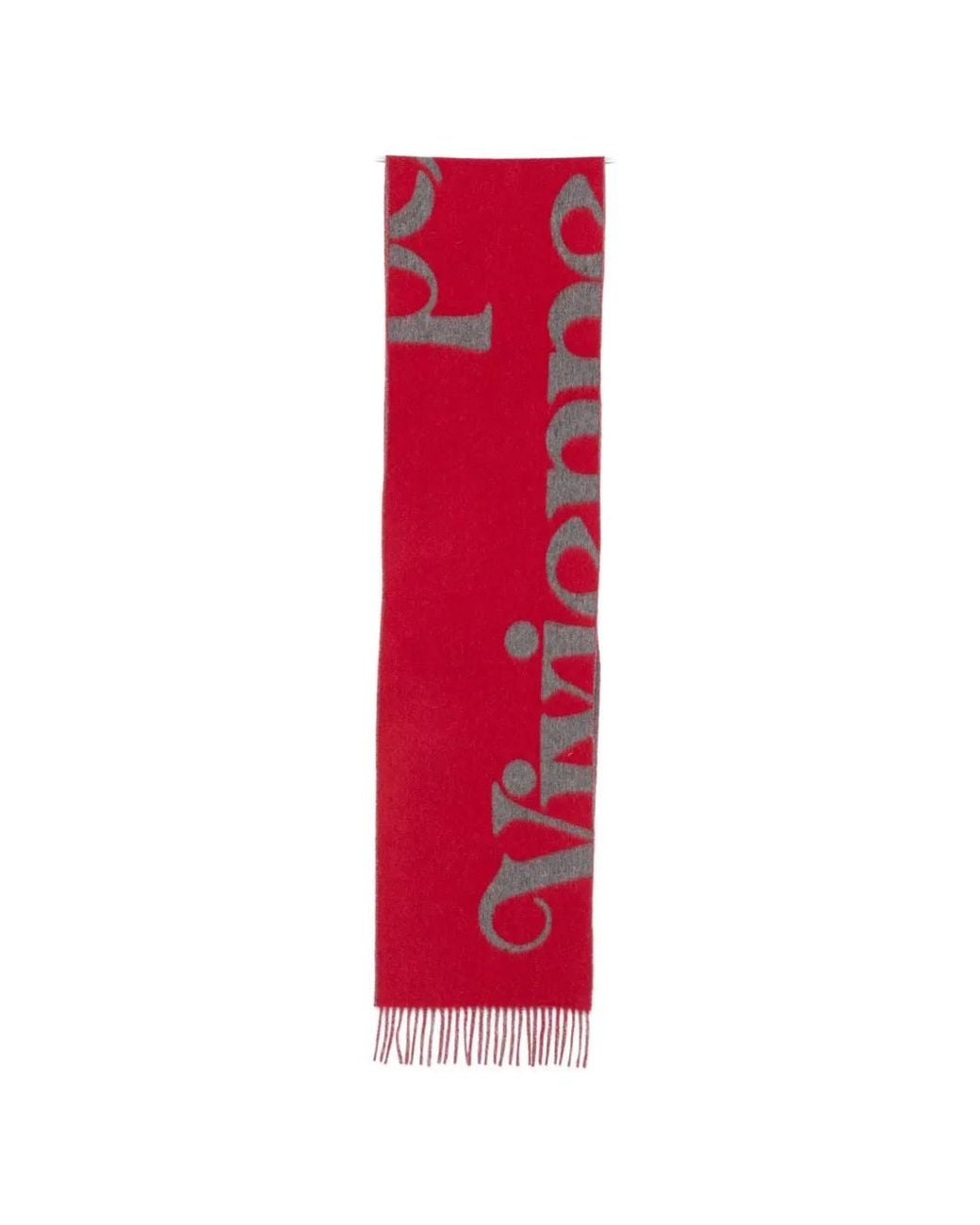 Vivienne Westwood Red Logo-Detail Scarf