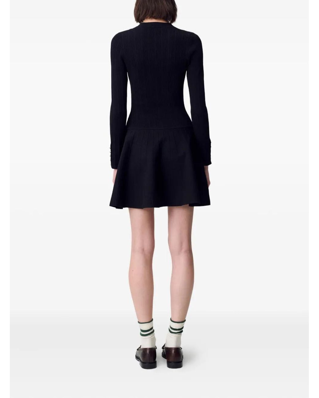 Claudie Pierlot Flared Mini-Jurk in het Black