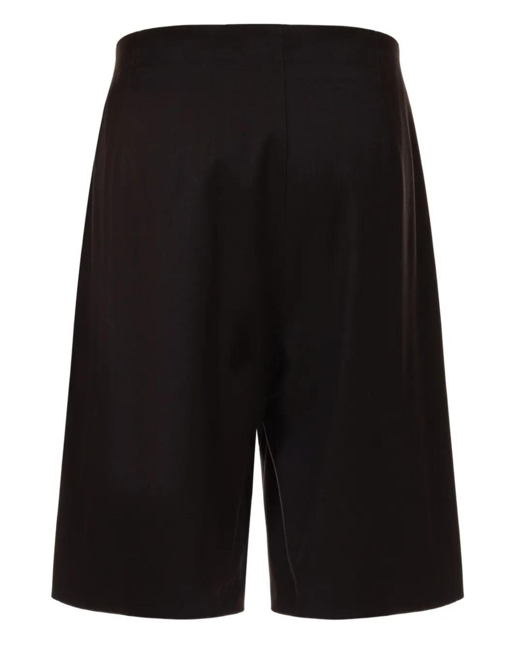 Just Cavalli Black Pleated Button Shorts