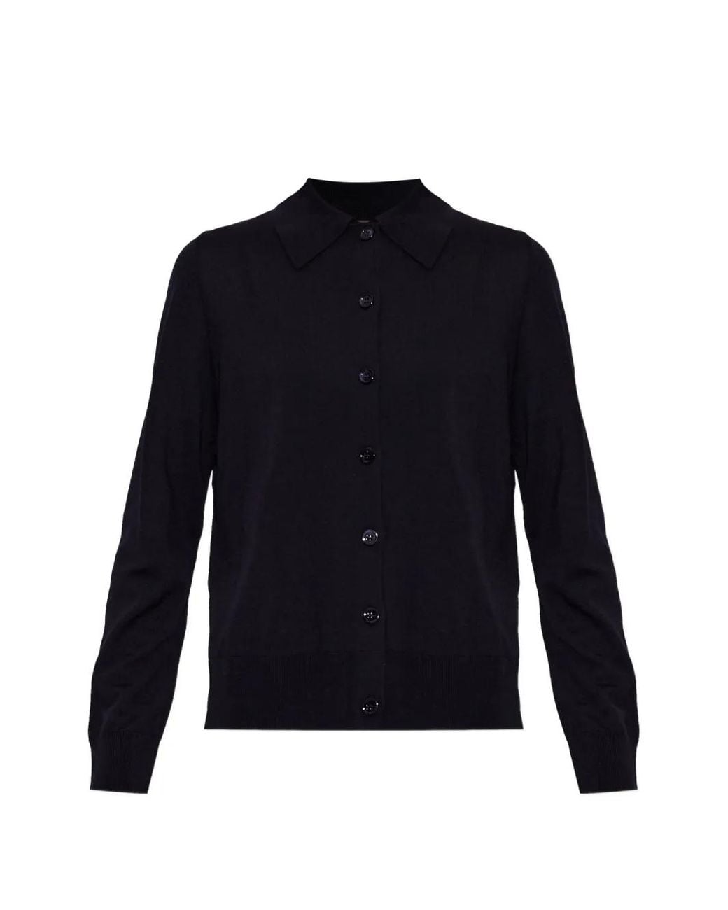 Akep Blue Button-Down Collared Cardigan