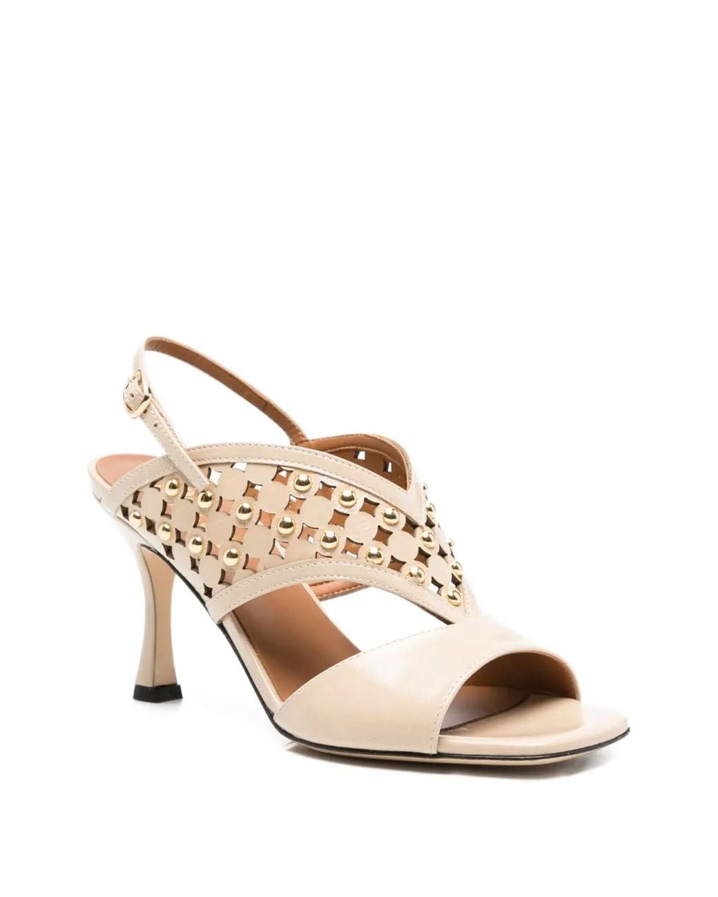 Evaluna Multicolor Stud-Embellishment Sandals
